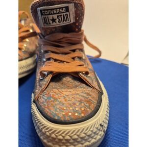 Converse All Star Women's Sneakers Size 7 Mauve Pink Painted Dots